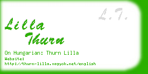 lilla thurn business card